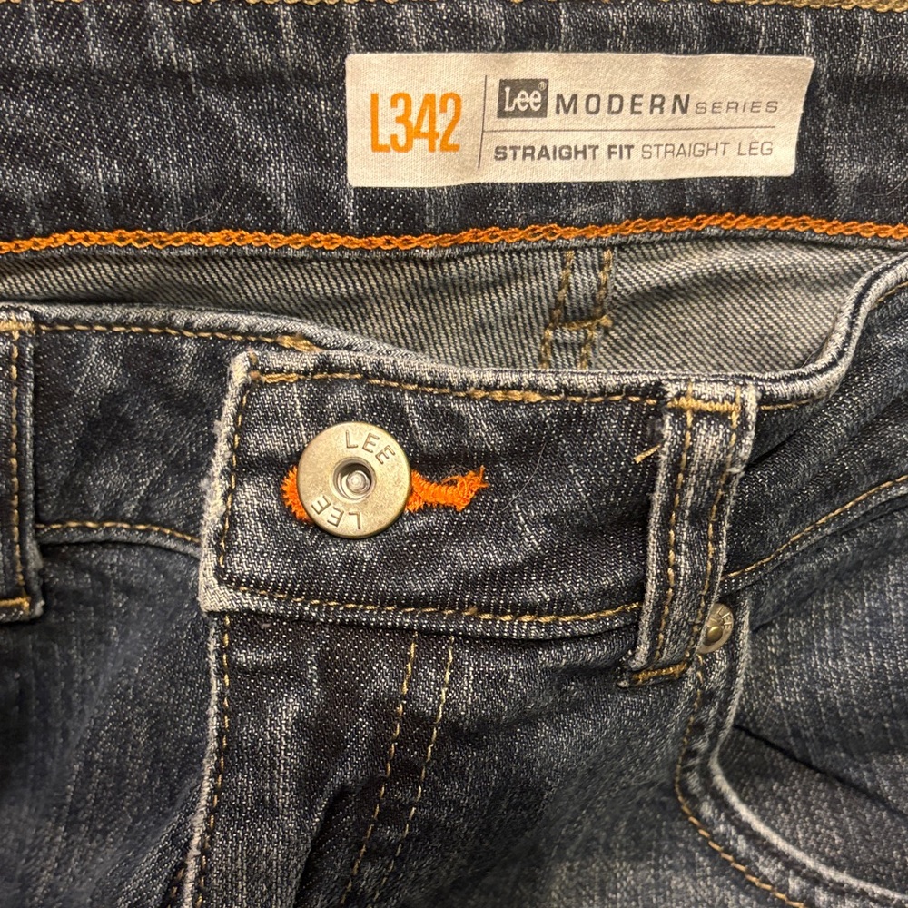 Lee Men's Straight Fit Jeans - Dark Blue